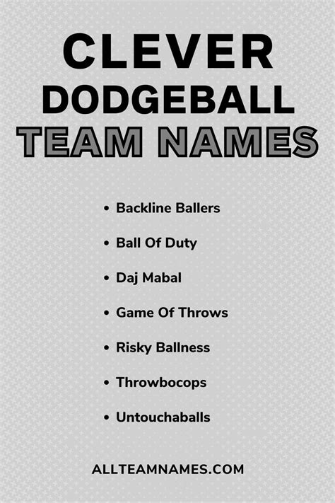 183 Best Dodgeball Team Names That Are Funny Or Clever