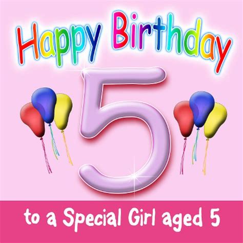 Happy Birthday Girl Age 5 Von Ingrid Dumosch The London Fox Singers