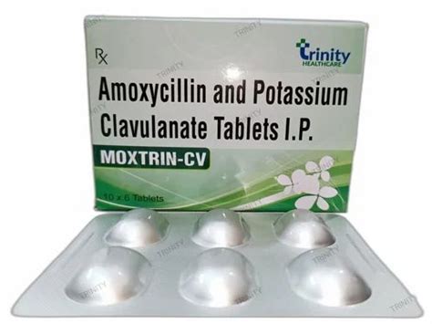 Trinity Amoxicillin Potassium Clavulanate Tablets Ip 1 2 Gm At Rs 1200 Box In Patiala