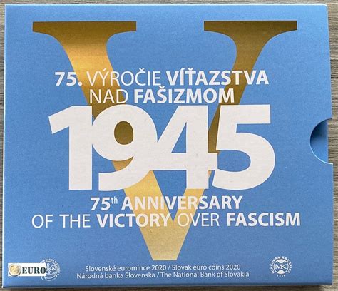 Euro Set BU FDC Slovakia 2020 Victory Over Fascism