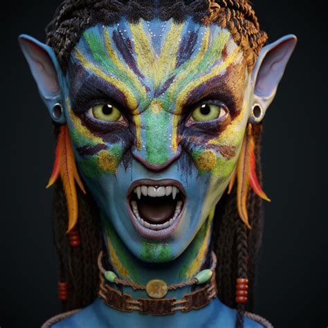 Neytiri Avatar Fan Art By Marko Lazov La Mer