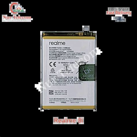 Realme 8i Battery Price in Bangladesh 100% Original