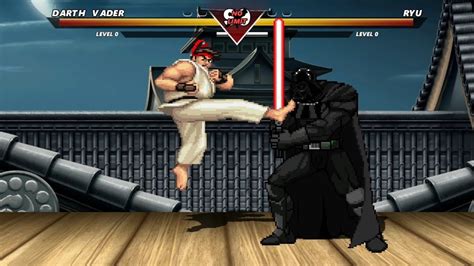 Darth Vader Vs Ryu Highest Level Incredible Epic Fight Youtube