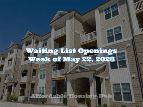 Section 8 Waiting List Openings May 22 2023 — Affordable Housing Hub