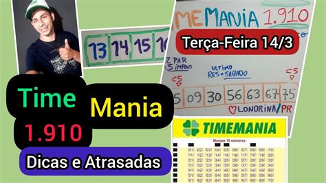 Dicas Para Timemania E Dezenas Atrasadas Youtube