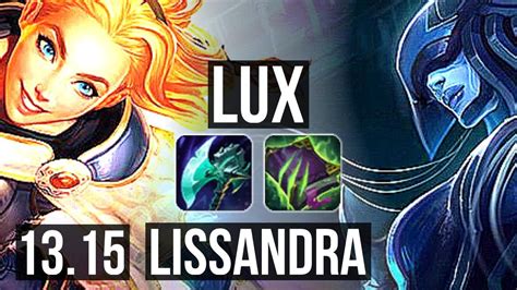 LUX Vs LISS MID 4 3M Mastery 5 1 12 700 Games KR Diamond 13