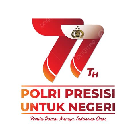 Official Logo 77 Years Bhayangkara Vector, 77 Bhayangkara, Hut 77 ...