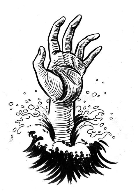 Drowning Hand Stock Illustrations – 1,574 Drowning Hand Stock ...