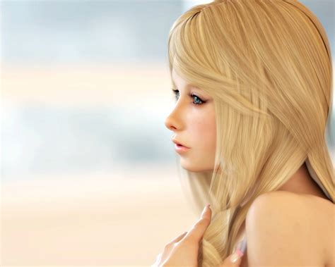 Original Blonde Woman Fantasy D Girl Haneto Beauty Blue Eyes Coolwallpapers Me
