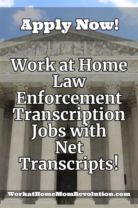 Work At Home Law Enforcement Transcription Jobs With Net Transcripts