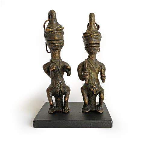 Bronze Ogboni Edan Staff Figures Furniture Design Mix Gallery