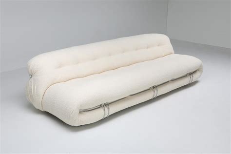 Cassina Soriana Bouclé Sofa By Afra And Tobia Scarpa At 1stdibs