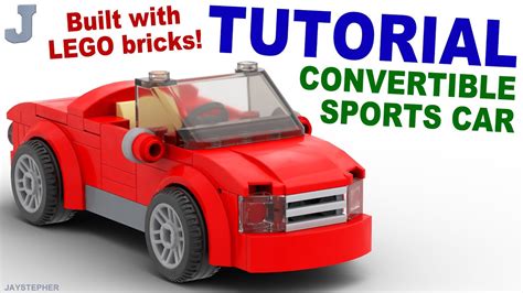 How To Build A Lego Red Convertible Sports Car Tutorial Youtube