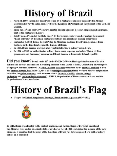 History of Brazil | PDF | Brazil