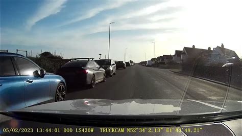 Dashcam Into Gorleston On Sea Following The River Yare Marine Parade