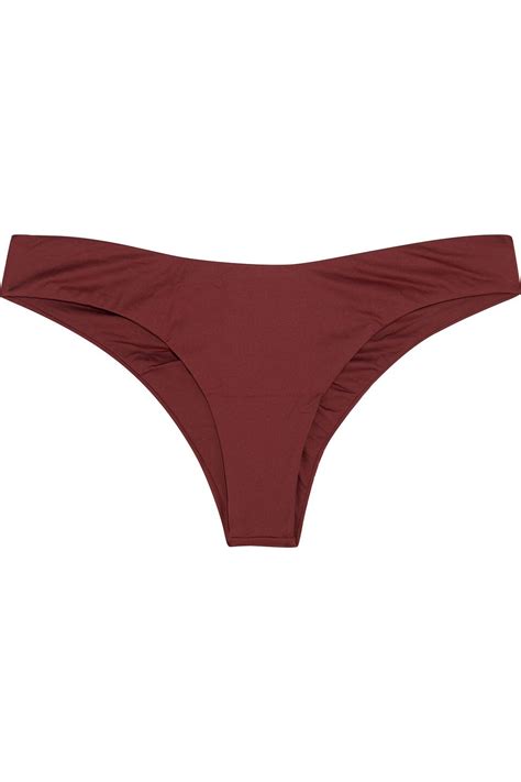 Eberjey So Solid Calix Low Rise Bikini Briefs L In Burgundy 79 Off Editorialist