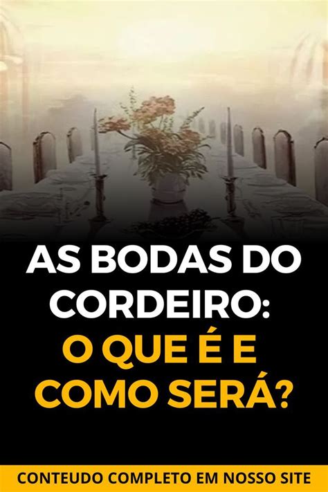 As Bodas do Cordeiro O que é e como será Sermão Estudo biblico