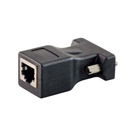 Unitek Db9 Female To Rj45 Plastic Adaptor Black Ad Db9f Rj45f