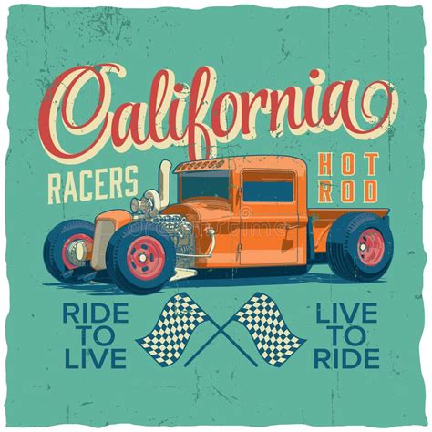 Vintage Racers Poster Stock Illustrations – 37 Vintage Racers Poster ...