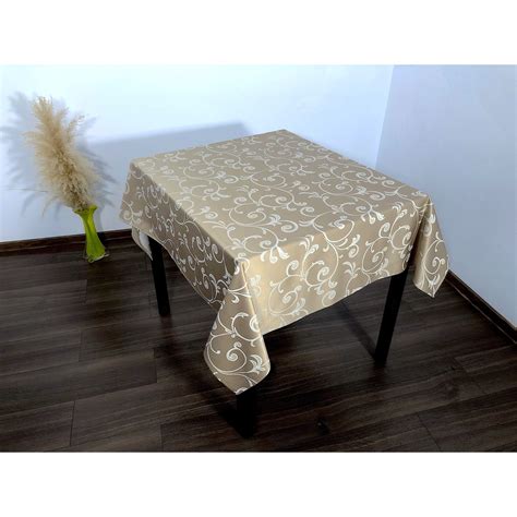 Fata De Masa Cu Model Elegant Teflonat Caffe 145 X 220 Cm EMAG Ro