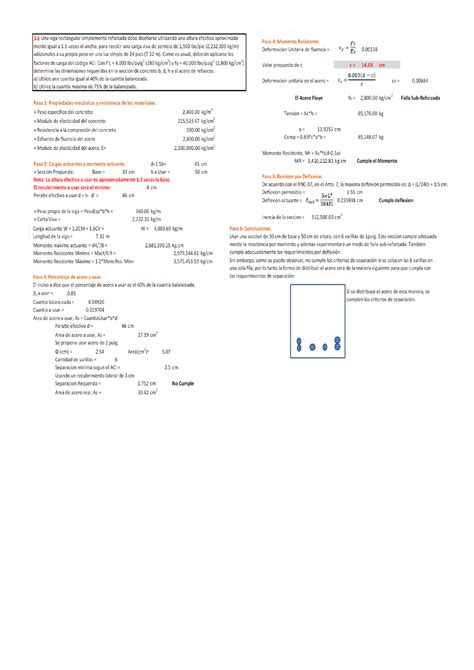 Ejercicios Resueltos Y Propuestos De Concreto Armado I Concreto