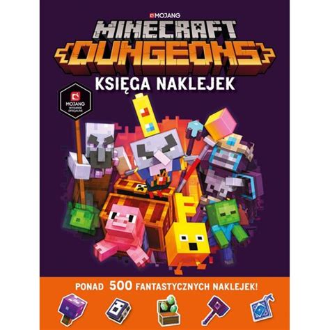 Książka dla dzieci Minecraft Dungeons Księga naklejek niskie ceny i