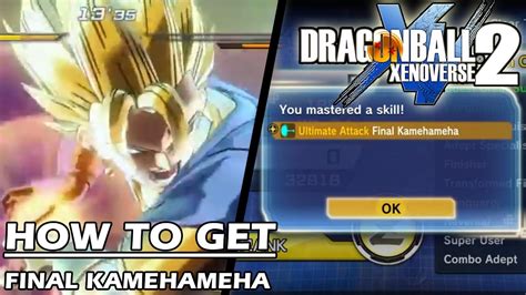 Dragon Ball Xenoverse How To Get Final Kamehameha Youtube