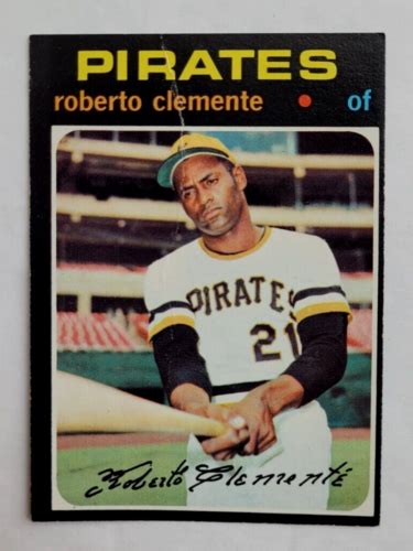 Topps Roberto Clemente Pittsburgh Pirates Hof Baseball Card