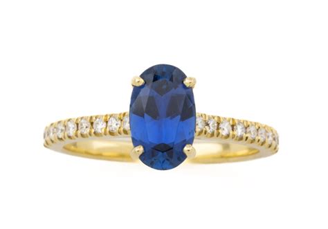 Yogo Eng Ring Ct Oval Sapphire Gem Gallery