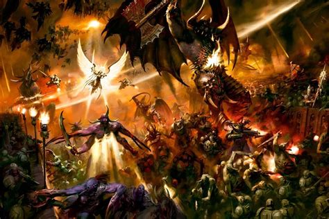 Saint Celestine Vs Chaos Art By Paul Dainton 40k Gallery