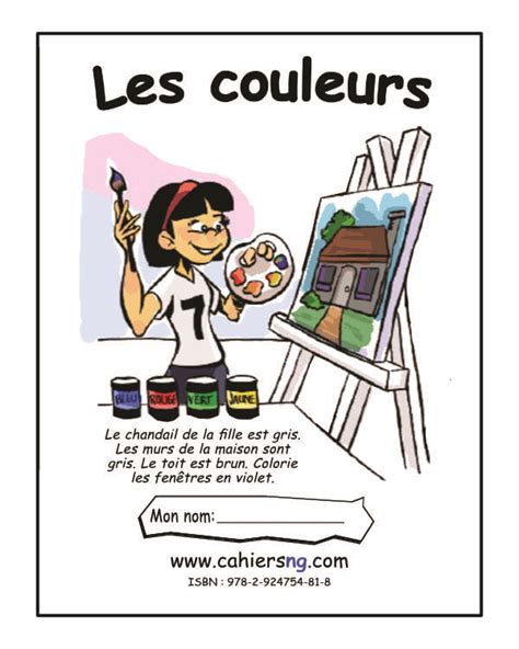 PDF Les Couleurs 4e 5e HYBRIDE Fiches Reproductibles Pour