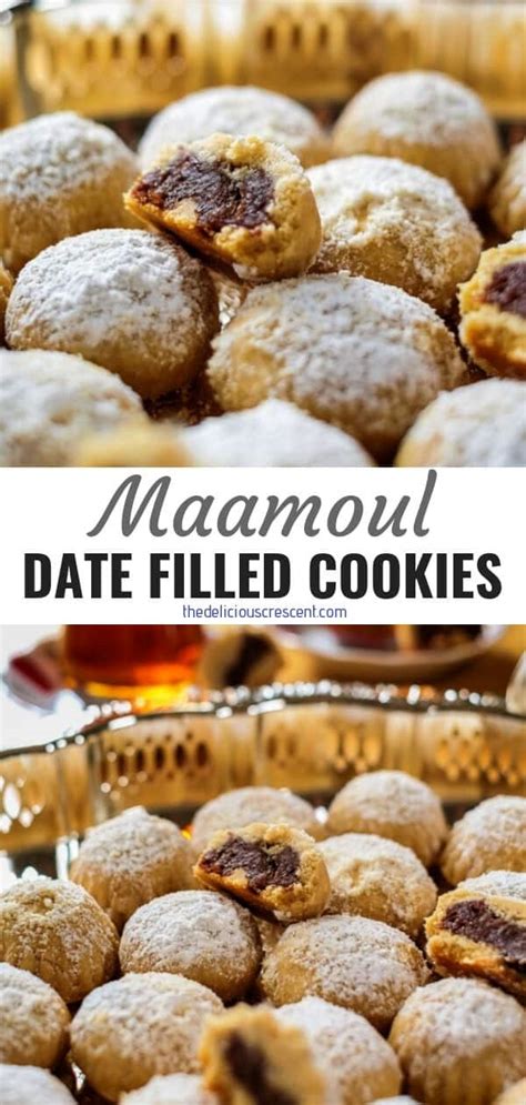 Maamoul Cookies Date Filled Cookies The Delicious Crescent