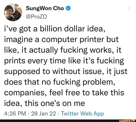 SungWon Cho ProZD I Ve Got Billion Dollar Idea Imagine Computer