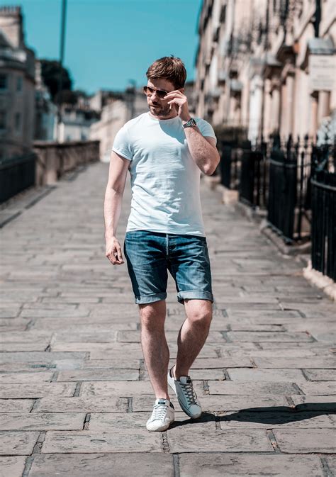 Summer Street Style Outfit With Denim Shorts - Your Average Guy