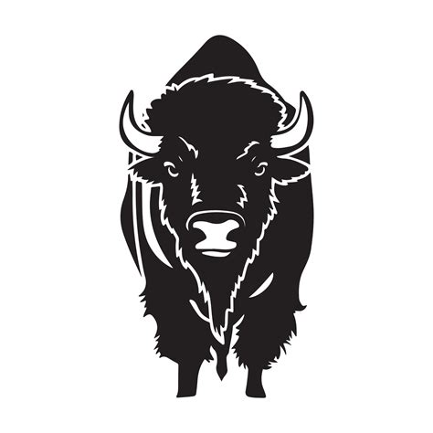 Bison silhouette illustration 47804549 Vector Art at Vecteezy