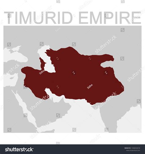 Vector Map Timurid Empire Stock Vector (Royalty Free) 1348202018 ...