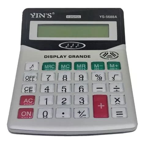 Calculadora de 8 dígitos para mesa o mostrador con pantalla grande de