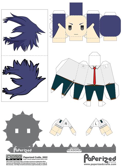 My Hero Academia Tamaki Amajiki Papercraft Paperized Crafts Anime