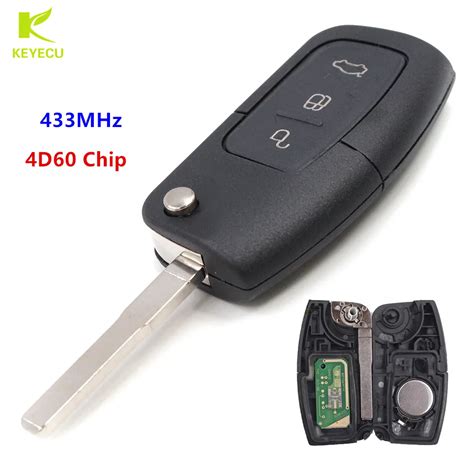 Keyecu O Remoto Chave Fob Mhz Chip D Para Ford Focus