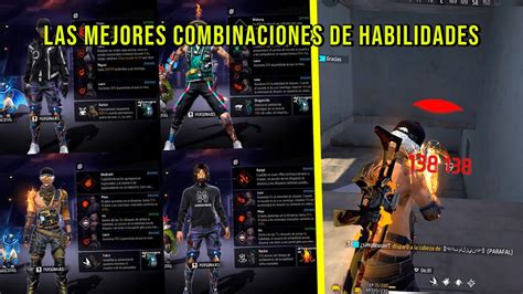 LAS MEJORES COMBINACIONES DE HABILIDADES EN FREE FIRE YouTube