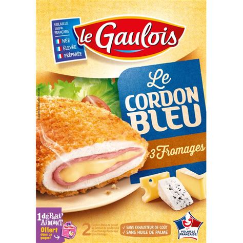 Cordon Bleu De Poulet Aux 3 Fromages Le Gaulois X 2 200 G La