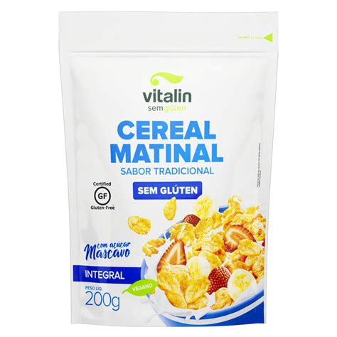 Cereal Matinal Açúcar Mascavo Integral Tradicional sem Glúten