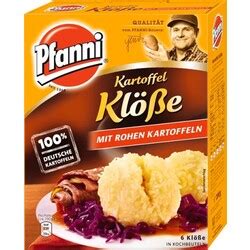 Pfanni Kartoffel Klöße mit rohen Kartoffeln für 6 Stk 200 g