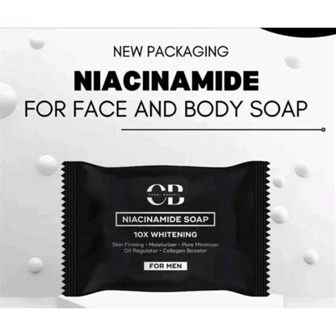 Cb Niacinamide 10x Whitening Soap For Men All Skin Types Oil Control Anti Acne Hydrating Soap