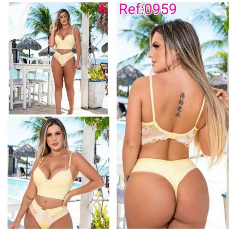 KIT CONJUNTOS DE LINGERIE ATACADO MODA INTIMA FEMININA CALCINHA E SUTIÃ LUXO Shopee
