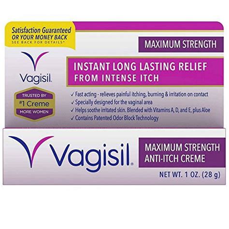 Vagisil Maximum Strength Anti Itch Medicated Cream Instant Relief