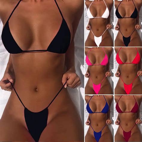 2pcs Sexy Women Summer Swimwear Bikini Set Bra E Suit Swimsuit Bathing