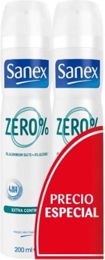 Sanex Zero Deodorant Extra Control Spray 2x200ml Bol