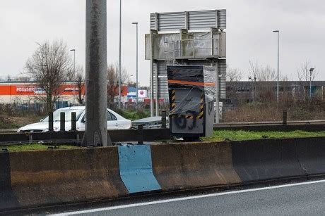 Vandalized Speed Camera Near Martignas France Editorial Stock Photo