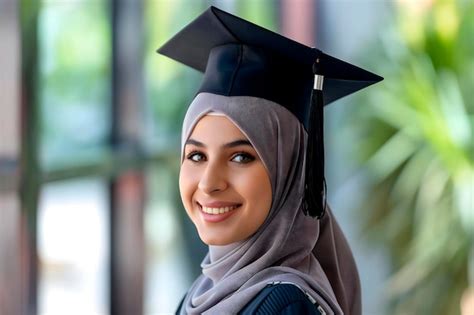 Una Mujer Sonriente De Ascendencia Rabe Elegantemente Adornada Con Un